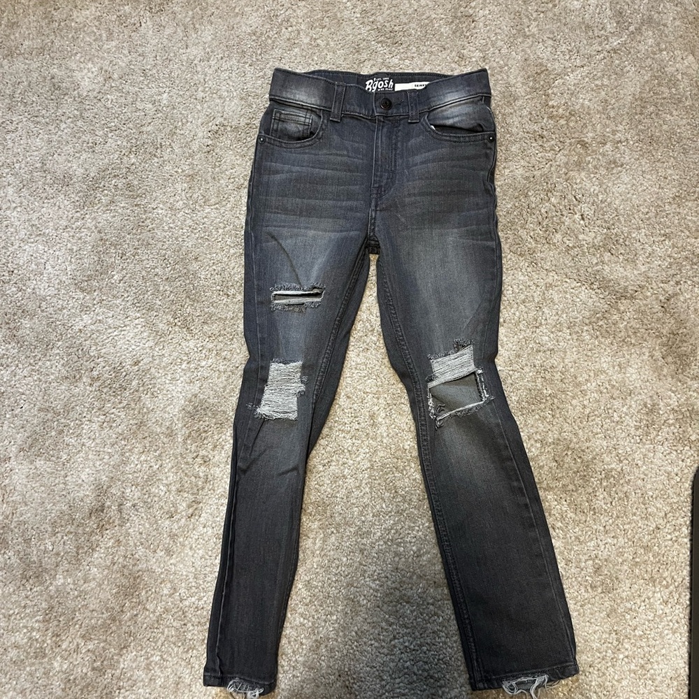 Distressed jeans unisex size 7